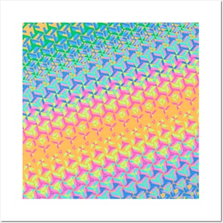 Abstract Geometrical Pattern with Lines and Shapes Posters and Art